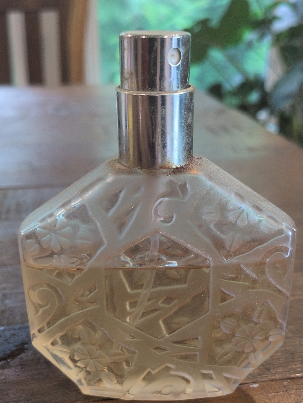 Vintage JC Brosseau Ombré Rose L'Original Perfume No Cap Tarnished Rusted